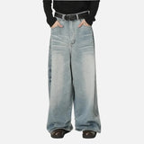 Street Style Inspired Curved Denim Jeans