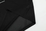 Mesh Embroidered Patchwork Jersey Polyester T-Shirt