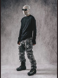 Gothic Dark Slim Fit Cotton Long Sleeve T-Shirt