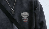 Y2K Oversized Loose Fit Round Neck Sweatshirt
