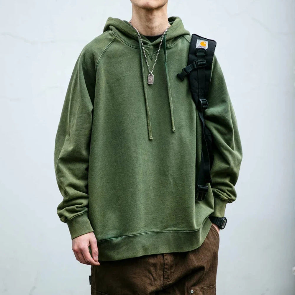 Trendy High-End Washed Japanese Hoodie