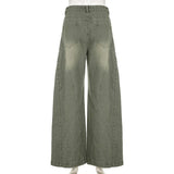 American Retro Distressed Split Jeans
