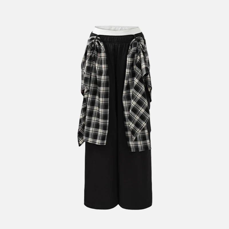 Streetwear Plaid Coverups Jazz Skater Cargo Pants