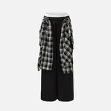 Streetwear Plaid Coverups Jazz Skater Cargo Pants