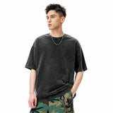 Crew Neck Solid Color Oversized T-Shirt