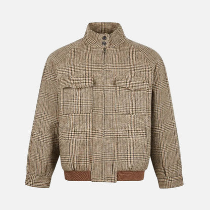 Checkered Brown American High Street Jacket