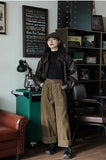 Classic Brown Handsome Short PU Leather Jacket