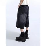 Vintage Cool High Waist Baggy Denim Short