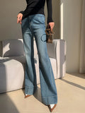 Women Chic Flare High Waist Bootcut Jeans