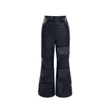 Darkwear Wide Leg PU Leather Pants