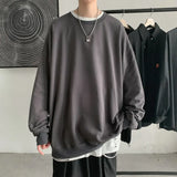 Solid Color Oversized Long Sleeve T-Shirt