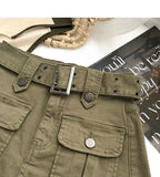 Mini Cargo Skirt With Belt