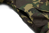 Camouflage Single Breasted Fur Collar Padded Jacket