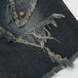 Distressed Star Short