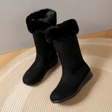 Winter Leather Snow Plush Sole Boot