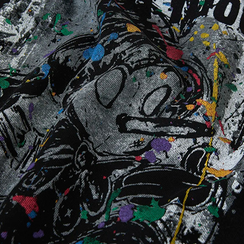 Stylish Graffiti Graphic Hip Hop Hoodie