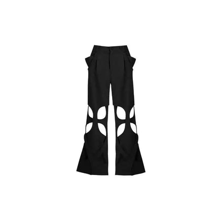Trendy Solid Color Casual WIde Leg Pants