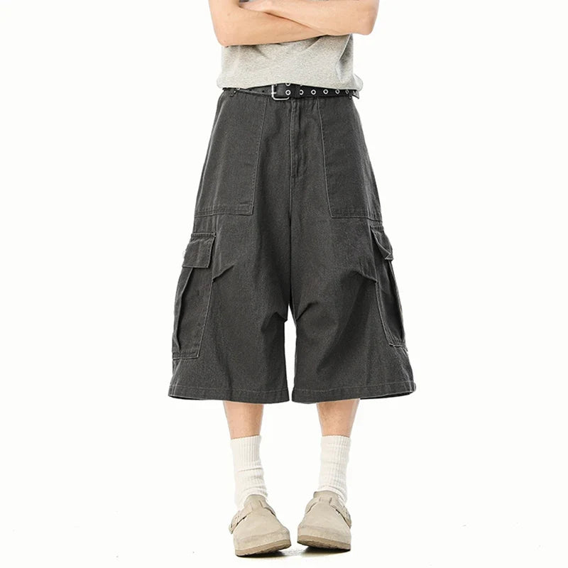 Cloud-Soft Korean Style Casual Cargo Short