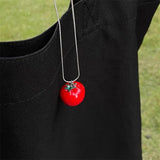 Sweet Tomato Pendant Necklace