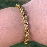 Double Twist Stainless Steel Chain Bracelet