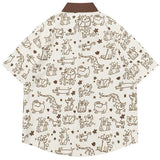 Vibrant Japanese Cartoon Graphic Shirt