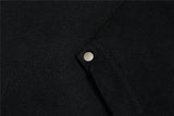 Y2K Gothic Rivet Printed Black Casual Hoodie