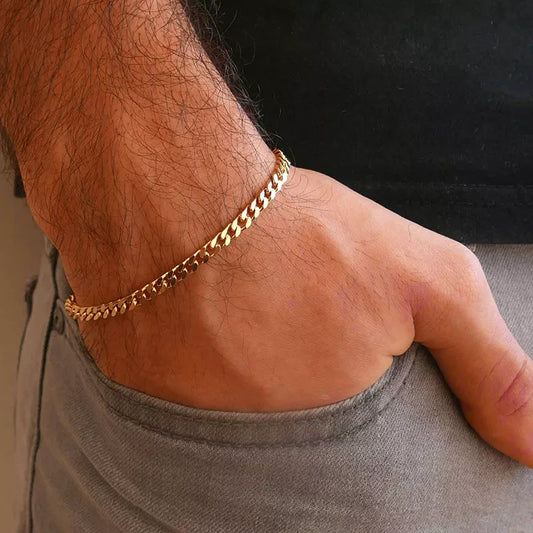 3-11mm Curb Stainless Stain Link Chain Bracelet