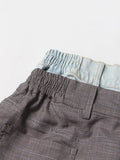 Double Plaid Patchwork High Waist Pants