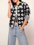 Boho Floral Reversible Padded Jacket
