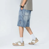 Summer Essential Lightweight Elastic Waist Denim Short
