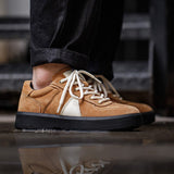 Vintage Yellow Brown Leather Shoes