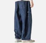 Streetwear Baggy Denim Wide Leg Cargo Jeans