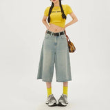 Y2K 2000s Blue Women's Punk Jorts