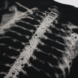 Streetwear Graphic Skeleton Oversized Long Sleeve T-Shirt