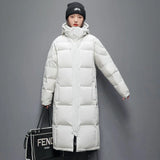 Versatile Long Hooded Down Parka Puffer Coat