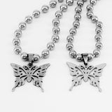 Butterfly Stainless Steel Pendant Necklace