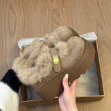 Chunky Platform Wedge Shoes
