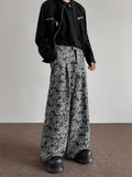 Streetwear Baggy Casual Patterned Wide Sweatpants