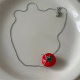Sweet Tomato Pendant Necklace
