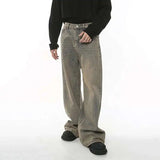 Patchwork Stylish Wornout Wide Leg Jeans