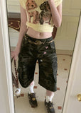 Comfortable Camouflage Cargo Wide Leg Shorts