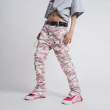 Pink Camouflage Hip Hop Cargo Pants