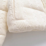 Elevated Comfort Thick Knitted Puffer Jacket