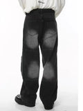 Utility Vibe Vintage Black Baggy Cargo Jeans