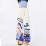 Trendy Hip Hop Graffiti Print Sweatpants