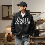 Flattering Vintage Loose Casual Letter Jacket