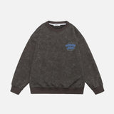 American Style Hip Hop Foam Print Sweatshirt