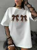 Leopard Print Bow Russian Girl T-Shirt