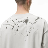 American Splatter Color Block Long Sleeve T-Shirt