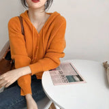 Soft Girl Knitted Hooded Sweater